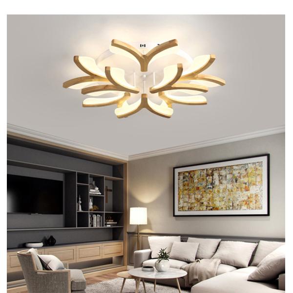 Nordic Log LED Ceiling Lamp Creative Personality Bedroom Book Room Simple Modern Solid Wood ceiling lights(WH-WA-45)