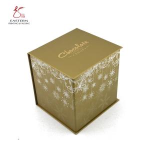 Foldable Christmas 1250gsm Square Cardboard Gift Boxes For Chocolate