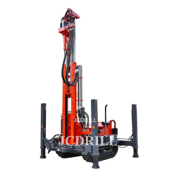 Dth 200m Hydraulic Track Mounted Drill Rig With Mud Pump