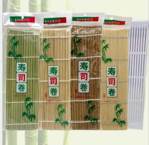 China Customize Size Square Natural Bamboo Sushi Making Mat on sale