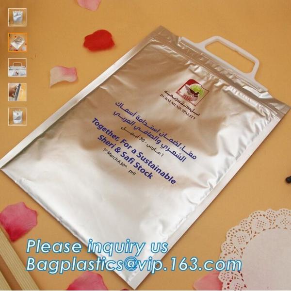 Aluminum Foil Food Use Disposable Cooler Bag Insulated Thermal Bag Organizer Storage Frozen Lunch Bag bagease bagplastic