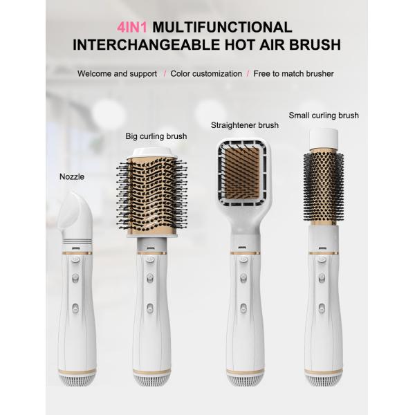 Interchangeable Hair Straightener And Curler Brush 2.5m Power cord