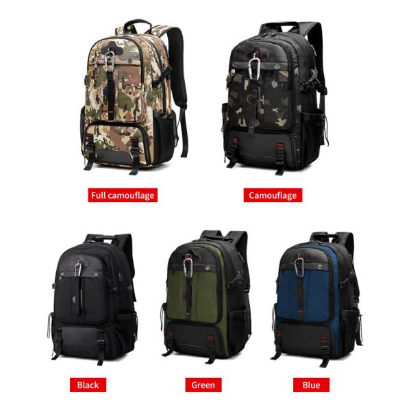 Oxford 65 Liter Hiking Backpack Camouflage Hiking Backpack OEM/ODM