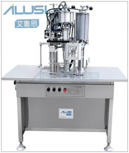 China Aerosol Spray Filling Machine, Manual Push Aerosol Filling Machine Semi-Automatic 3 in 1 0.9 M3/Min 0.65-1.0MPa 20-500ml on sale