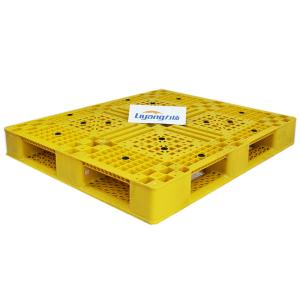 Quality Light HDPE PP Injection Moulded Plastic Pallets 1500x1500mm Yellow for sale