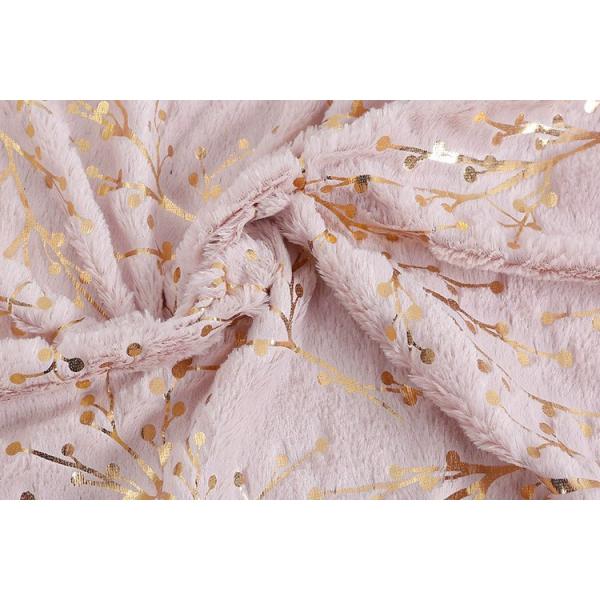 Recycled High Quality Custom PV Velvet Branch Pattern Bronzing 100 Polyester Knitted Velvet Fabric Winter for Sale