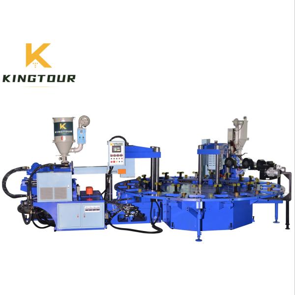 Rotary PVC Sole Injection Machine 380V / 220V TPU Injection Molding Machine European Standard
