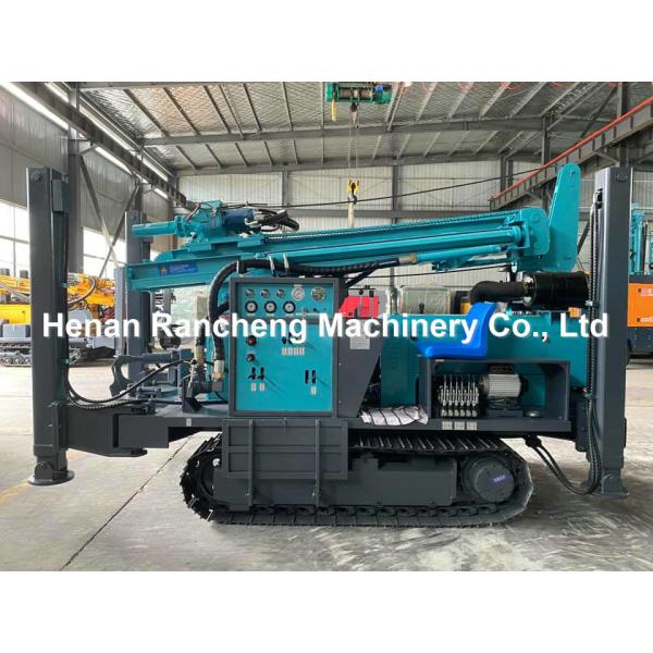Hydraulic Crawler Water Well Drilling Machine 70KW Diesel Engine 260m Bore Depth
