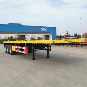 China 30 Tonne Truck 40 Foot 3 Axle Flatbed Semi Trailer on sale