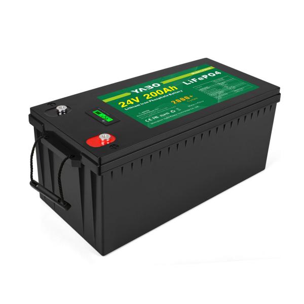 25.6 V Lifepo4 Battery Pack 24V 200Ah Lithium Ion For Storage Energy System Deep Cycle