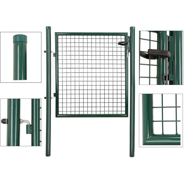 Stainless Steel Wrought Iron Metal Fence Gate For House