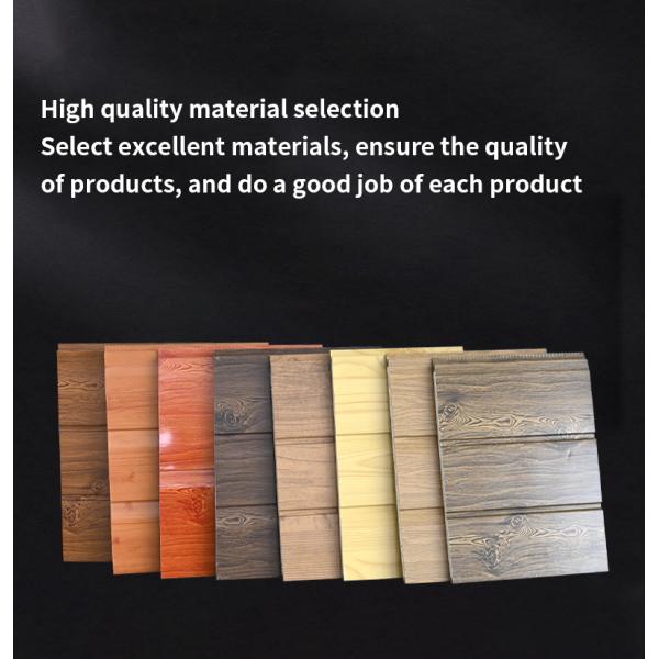 Contemporary Design Style Polyurethane Sandwich Board for Cold Room Carved Metal Board Exterior Wall Insulation in Villa