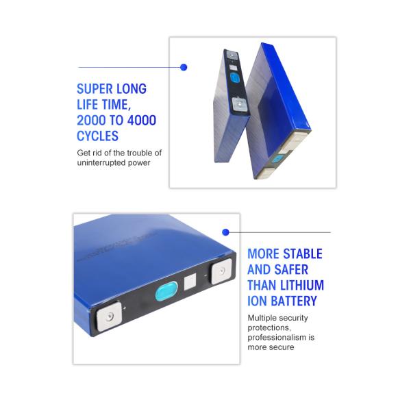 RoHS 50Ah 3.2 V Lifepo4 Prismatic Battery Cell No Memory Effect