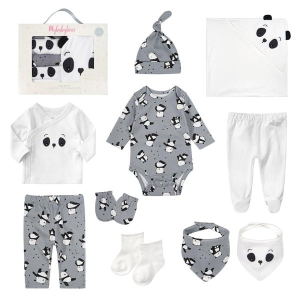 Wholesale 10pcs Baby Sleepwear Gift Package Newborn Clothes Baby Gift 100% Cotton Baby Shower Gift Set Box