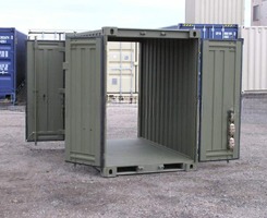 8ft x 5ft Mini Storage Shipping Container with Double Rear Door End Dry Steel/Corten Material Convenient and Versatile