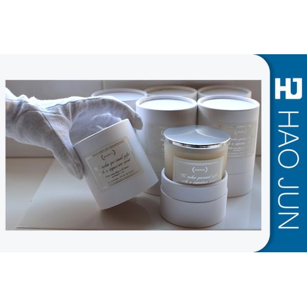 Yellow Color Cardboard Candle Boxes Candle Gift Tube Packaging