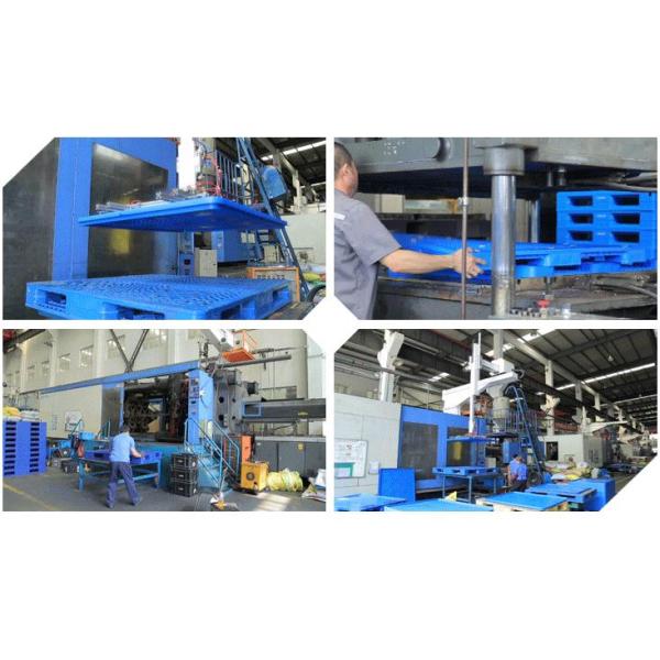 Durable Blue Flat Plastic Pallets Virgin PP Injection Moulded Pallets