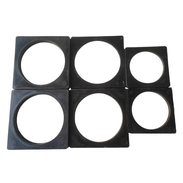 Rubber Traffic Cone Weight 1.5g/cm3 Safety Barrier Base 280 Mm