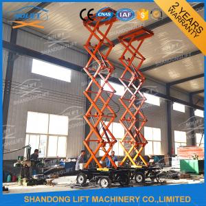 China 500kgs 10m mobile scissor lift 4 wheels mobile aerial work lift platform with CE on sale