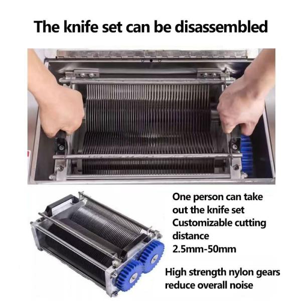 Commercial High Power Electric Meat Slicer Machine Chicken Shredding Slicing Equipment Home Use Beef Slicing Machine