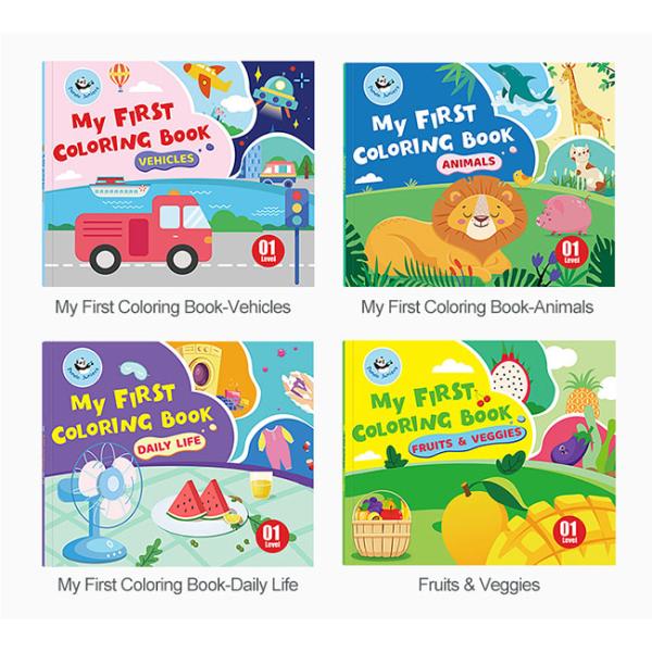 Intellectual Development Toddlers Coloring Book My First Coloring Book CMYK