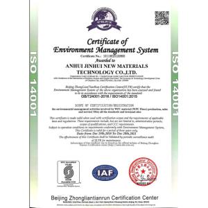 Anhui Jinhui New Material Technology Co., Ltd. Certifications