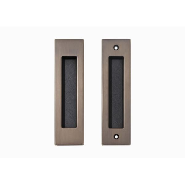 Invisible Brass Sliding Door Lock Set 48mm 180mm For Bathroom / Kitchen