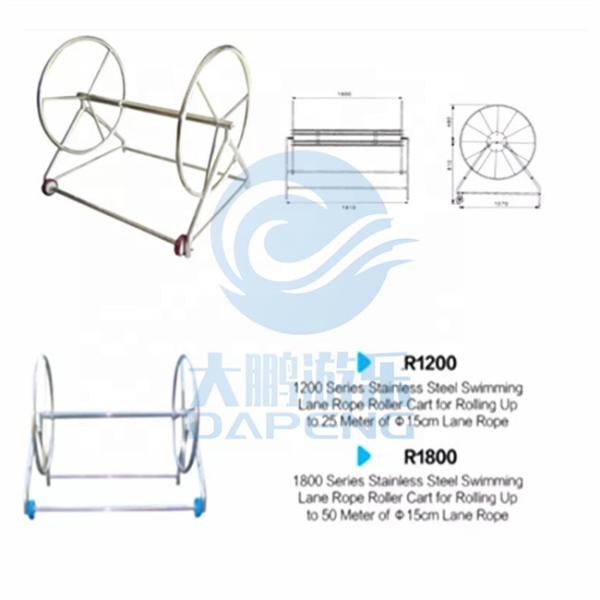 CE Swimming Pool Accessories SS 304 316 Lane Line Storage Reel DP-PLR01 Model