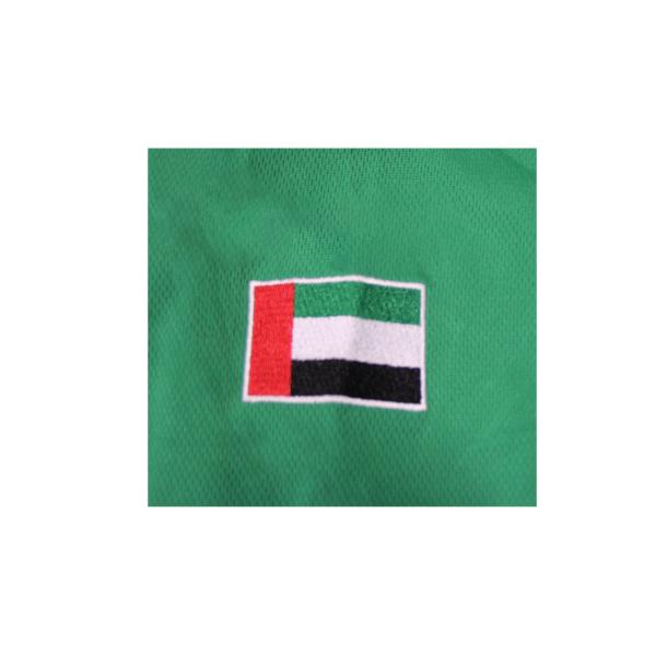 Green 180gsm Men's Long Sleeve Shirts With Embroidery Lapel Collar