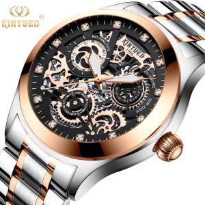 Quality Water Resistant Mechanical Skeleton Watch Shockproof Long Service Life for sale