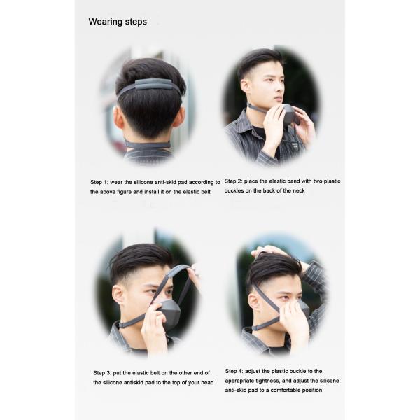 Cool HEPA Wearable Air Purifier Electric Mask With Fan