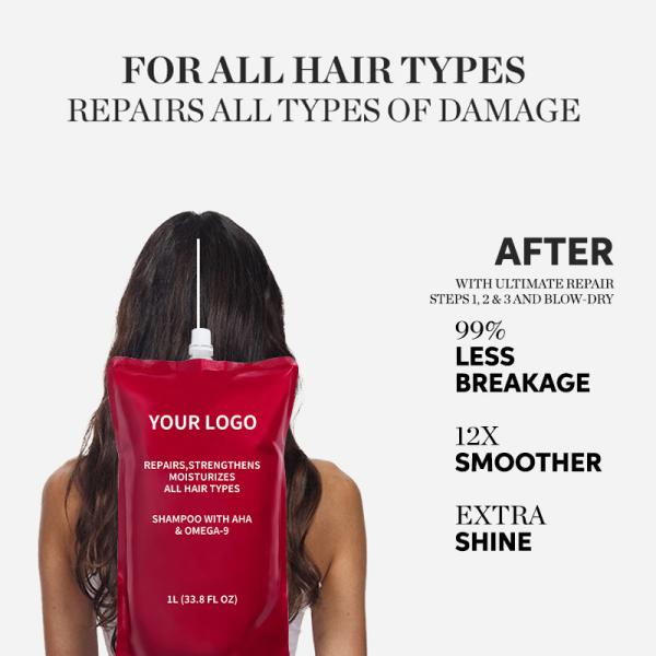 AHA Omega 9 Professionals Repair Shampoo OEM For Damaged Hair Repairs