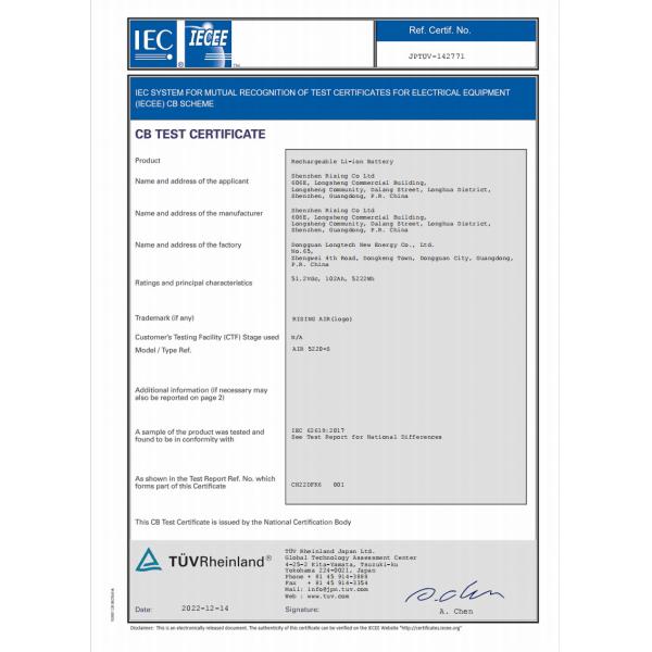 51.2V Rising Battery 15Kw Solar Battery Storage For Home Off Grid Full Set