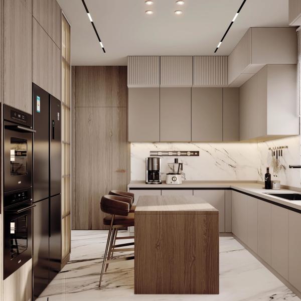 Professional Suppliers Custom Wood Grain Kitchen Cabinets Solid Wood Kitchen Cabinet