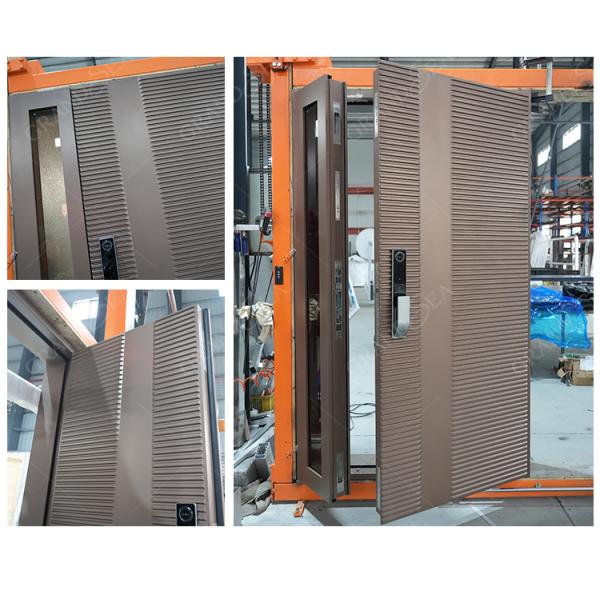 Hot Sales House Main Big Iron Stainless Steel Luxurious Cast Aluminum Modern Entry Exterior Entrance Door Pivot