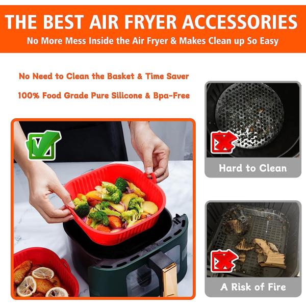 Harmless Square Silicone Baking Tray Cake Pan Anti Slip Durable