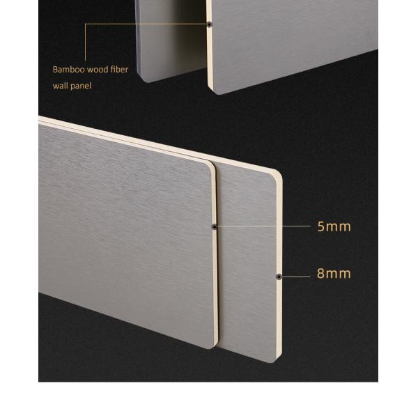 PVC Decorative Metal Bamboo Charcoal Fibre Board Panel Moistureproof