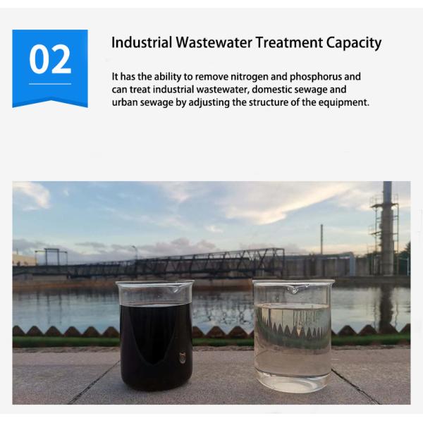 Electric Auto Control Containerized MBBR Sewage Treatment Plant For Poultry Chicken Slaughter House Wastewater Treatment