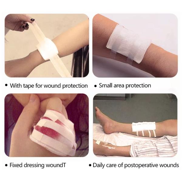 10cmx10cm Degreased Sterile Medical Gauze Swab Certified Medical Wound Care