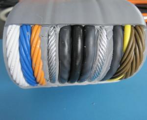 Quality Special Flat Flexible Traveling Elevator Cable with CE certificate in grey, black, orange color, TVVBG, TVVBP, TVVBPG for sale