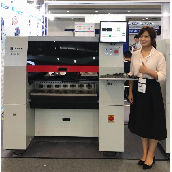 Full Automatic PCB Making Machine CHM-861 PCB Assembly 8 Heads 100 Feeders