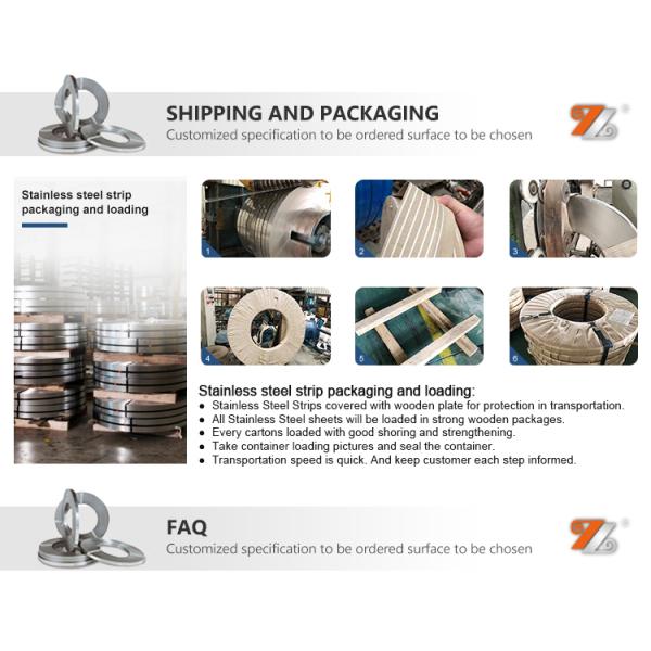 Customized thickness 2B BA stainless steel strip aisi 316l 54 mm 012 mm