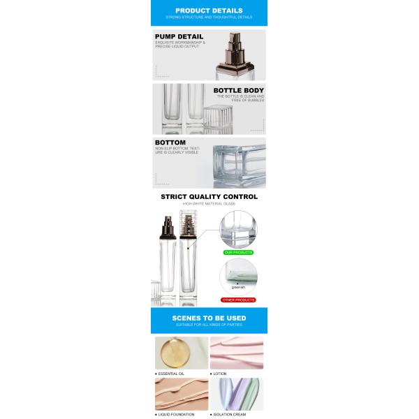 Spot Wholesale Cosmetic Packaging Set and Lotion Face Care Packaging Glass Bottle
