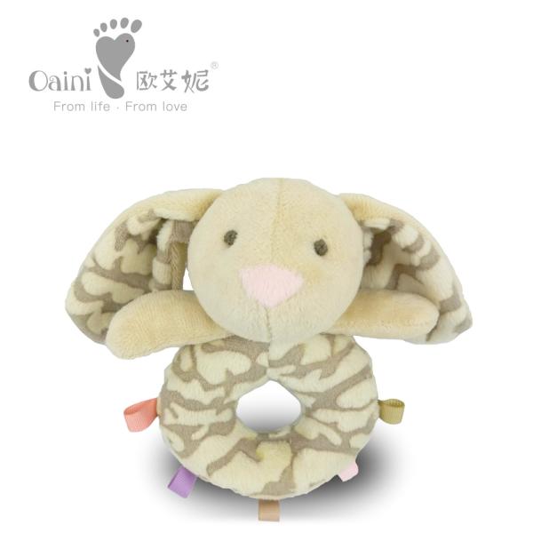 Huggable 28cm Educational Soft Toys Infant Loveable Rabbit Stuffed Animal