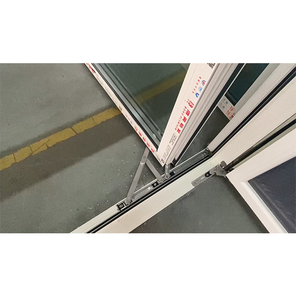 PVC Triple Glazed French Casement Window Door Vinyl With Security Net