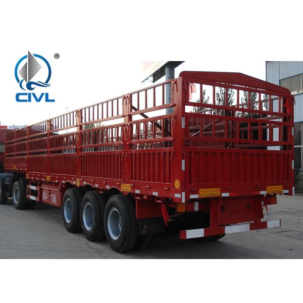Fence cargo trailer Light Self - Weight Cargo Semi Trailer Truck Used In Logistic Industry