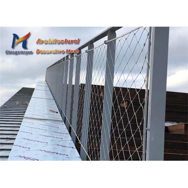 Ss304 7 X 19 Wire Rope Mesh Pedestrian Bridge Protection Safety Cable Nets