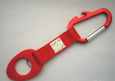 Stuffer water bottle holder hook belt clip orange/blue/green/red/black aluminum carabiner