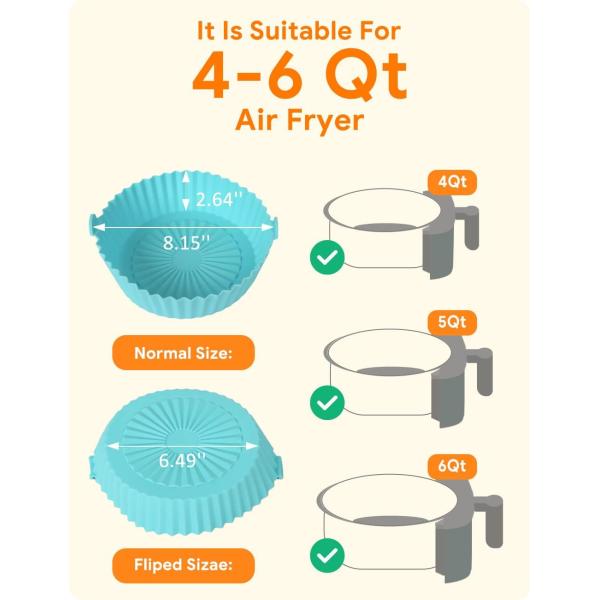 Lightweight Silicone Tray For Air Fryer Waterproof Anti Slip