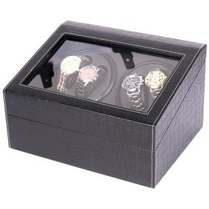 Cardbaord PU Leather Watch Holder Box Embossed Debossed Logo